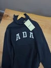 K4496 NAKIŞLI KAPÜŞONLU LACİVERT OVERSIZE SWEAT
