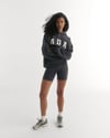 K4496 NAKIŞLI KAPÜŞONLU LACİVERT OVERSIZE SWEAT