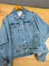K4505 PLCR MAVİ DENİM PANÇO
