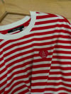 K4513 M.AUREL KIRMIZI ŞERİTLİ UZUN KOL T-SHIRT