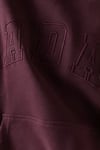 K4517 TONATON NAKIŞLI BORDO OVERSIZE KAPÜŞONLU SWEAT