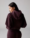 K4517 TONATON NAKIŞLI BORDO OVERSIZE KAPÜŞONLU SWEAT