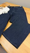 K4526 M.S WİDE LEG KONTRAST DİKİŞLİ KOYU LACİVERT JEAN