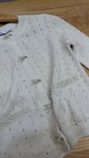 K4531 İNCİ DETAYLI KREM HIRKA