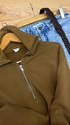 K4533 ARKT YARIM FERMUARLI YAĞ YEŞİLİ SWEAT