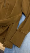 K4533 ARKT YARIM FERMUARLI YAĞ YEŞİLİ SWEAT