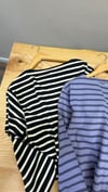 K4535 ARKT KAYIK YAKA ÇİZGİLİ UZUN KOL T-SHIRT
