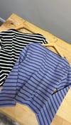 K4535 ARKT KAYIK YAKA ÇİZGİLİ UZUN KOL T-SHIRT