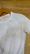 K4540 BİSİKLET YAKA BEYAZ TOK T-SHIRT