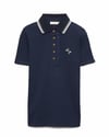 K4541 POLO YAKA NAKIŞLI T-SHIRT