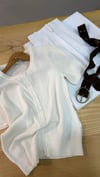K4547 İNCE TRİKO KISA KOL KREM HIRKA
