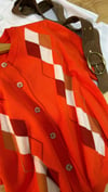 K4548 BAKLAVA DESENLİ KISA KOL MERCAN HIRKA