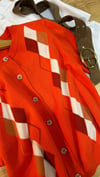 K4548 BAKLAVA DESENLİ KISA KOL MERCAN HIRKA