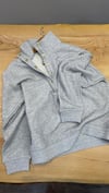 K4564 YARIM ÇITÇITLI GRİ SWEAT