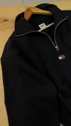 K4582 TM YARIM FERMUARLI SİYAH SWEAT