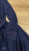 K4583 TM DÜĞMELİ LACİVERT ELBİSE