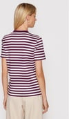 K4584 BİSİKLET YAKA ÇİZGİLİ T-SHIRT