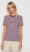 K4584 BİSİKLET YAKA ÇİZGİLİ T-SHIRT