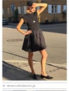 K4589 M.VE SİYAH ÖRME DETAYLI ELBİSE