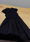 K4589 M.VE SİYAH ÖRME DETAYLI ELBİSE