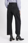K4594  YANDAN MUMLAMA DETAYLI ANTRASİT BARREL JEAN 