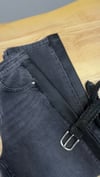 K4594  YANDAN MUMLAMA DETAYLI ANTRASİT BARREL JEAN 