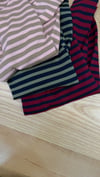 K4596   BİSİKLET YAKA ÇİZGİLİ T-SHIRT