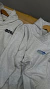 K4596  KAPÜŞONLU    BASKILI GRİ OVERSIZE SWEAT