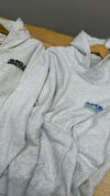 K4596  KAPÜŞONLU    BASKILI GRİ OVERSIZE SWEAT