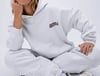 K4596  KAPÜŞONLU    BASKILI GRİ OVERSIZE SWEAT