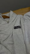K4596  KAPÜŞONLU    BASKILI GRİ OVERSIZE SWEAT