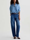 K4597 A.D YANDAN CEPLİ BARREL JEAN