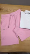 K4632  E.PARK FİYONK DETAYLI ŞEHİR BOY PEMBE SWEAT ŞORT 