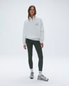 K4640 YARIM FERMUARLI BASKILI GRİ OVERSIZE SWEAT