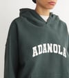 K4641 BASKILI KAPÜŞONLU OVERSIZE ÇAĞLA YEŞİLİ SWEAT