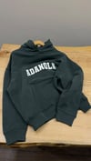 K4641 BASKILI KAPÜŞONLU OVERSIZE ÇAĞLA YEŞİLİ SWEAT