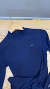 K4656 TM DİK YAKA UZUN KOL LACİVERT BODYSUİT