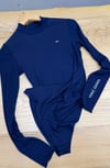 K4656 TM DİK YAKA UZUN KOL LACİVERT BODYSUİT