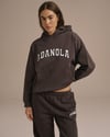 K4662 KAPÜŞONLU KAHVERENGİ OVERSIZE SWEAT