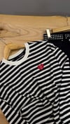 K4671 M.AUREL KALP NAKIŞLI ÇİZGİLİ UZUN KOL T-SHIRT