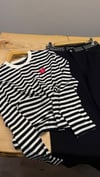 K4671 M.AUREL KALP NAKIŞLI ÇİZGİLİ UZUN KOL T-SHIRT