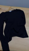 K4673 TM YAKA DETAYLI UZUN KOL SİYAH BODY