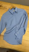 K4703 ANTRPLG MAVİ SLİM GÖMLEK