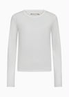 K4722 IVY YAKA DETAYLI DOKUMA UZUN KOL T-SHIRT