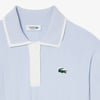 K4723 LCT POLO YAKA MAVİ MERSERİZE KAZAK