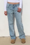 K4726 SBDUED LİKRASIZ MAVİ JEAN
