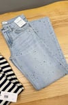 K4738 MDWL LOW RISE LOOSE TAŞ DETAYLI MAVİ JEAN