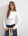 K4757 TPSHP BİSİKLET YAKA UZUN KOL BASİC T-SHIRT