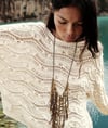 K4767 AJURLU ONE SIZE KREM KAZAK