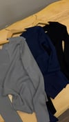 K4775 N.KD V YAKA FİTİLLİ PAMUKLU KAZAK